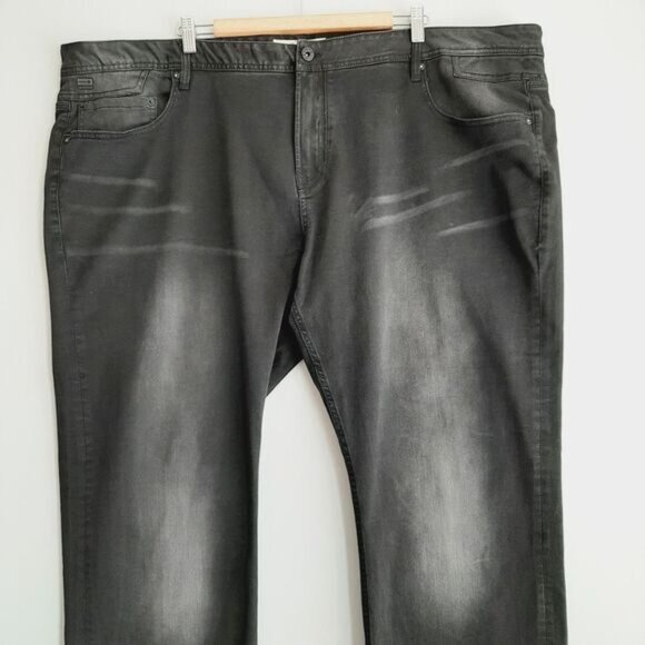 PROJEK RAW | Nikko Comfort Stretch Distressed Black Wash Jeans Men's Sz 48 - Picture 2 of 12